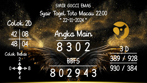 SYAIR GUCCI EMAS - Syair Togel Toto Macau 22:00