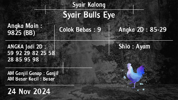 Syair Kalong - Syair Bulls Eye