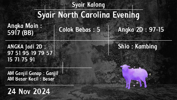 Syair Kalong - Syair North Carolina Evening