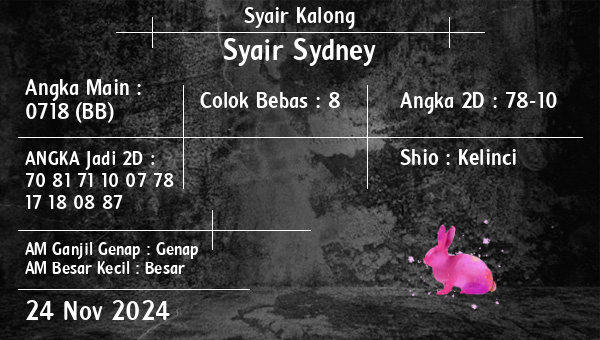 Syair Kalong - Syair Sydney