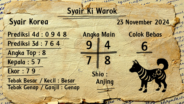 Syair Ki Warok - Syair Korea