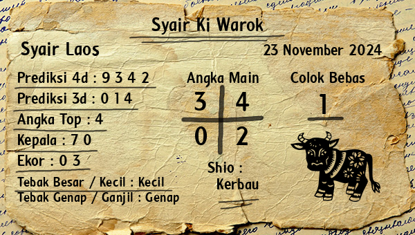 Syair Ki Warok - Syair Laos