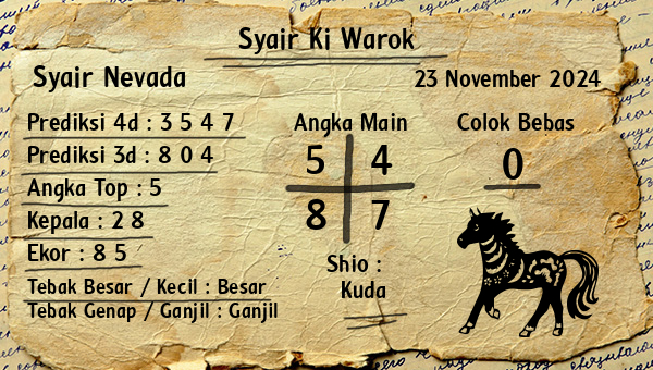 Syair Ki Warok - Syair Nevada