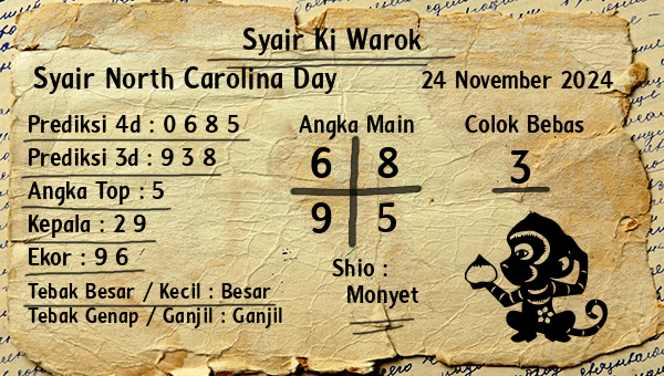 Syair Ki Warok - Syair North Carolina Day