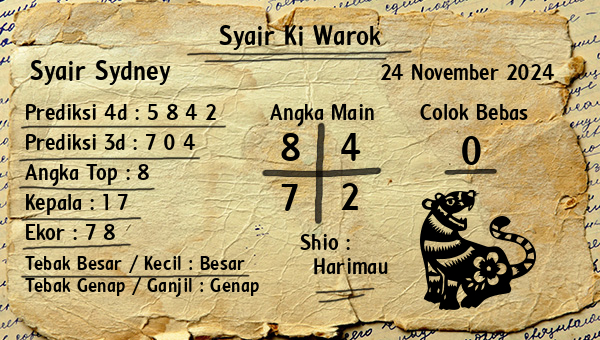 Syair Ki Warok - Syair Sydney