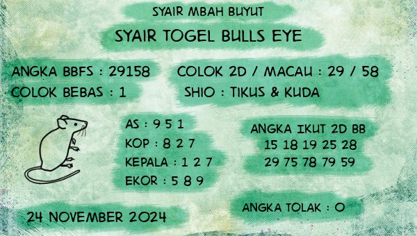 Syair Mbah Buyut - Syair Bulls Eye