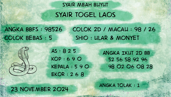 Syair Mbah Buyut - Syair Laos