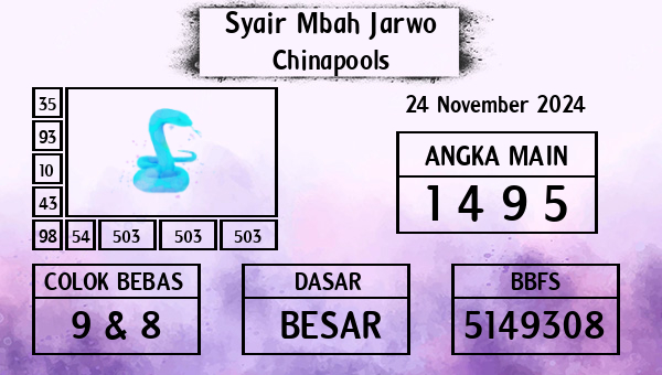 Syair Mbah Jarwo - Chinapools