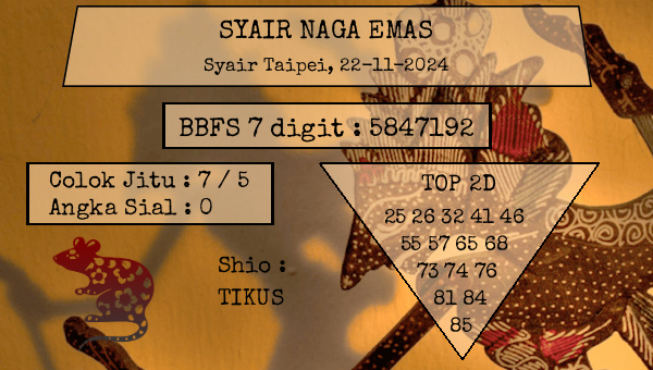 SYAIR NAGA EMAS - Syair Taipei