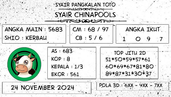 SYAIR PANGKALAN TOTO - Syair Chinapools