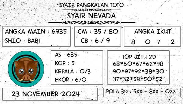 SYAIR PANGKALAN TOTO - Syair Nevada