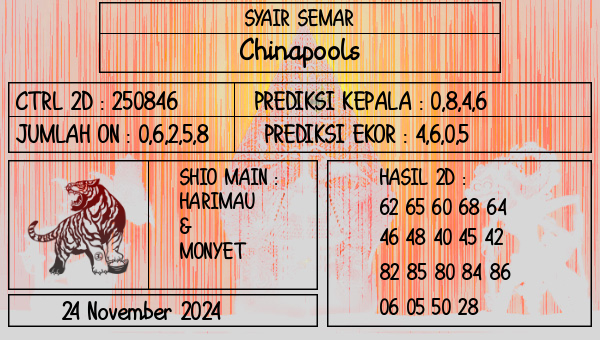 SYAIR SEMAR - Chinapools