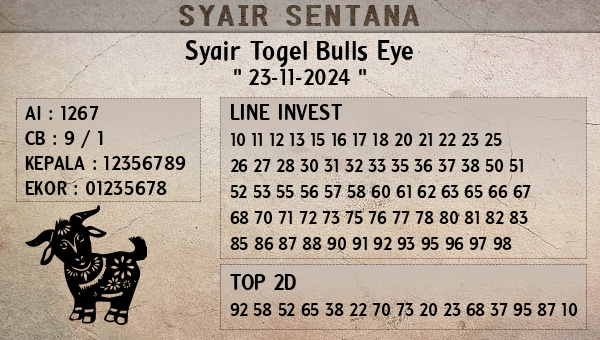  - Syair Togel Bulls Eye