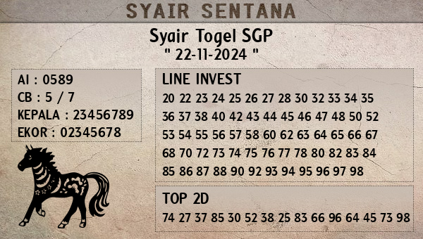  - Syair Togel SGP