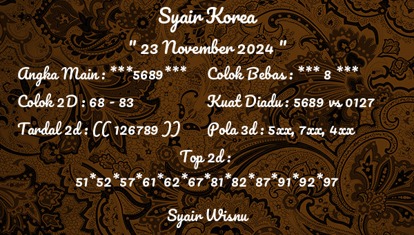 Syair Wisnu - Syair Korea